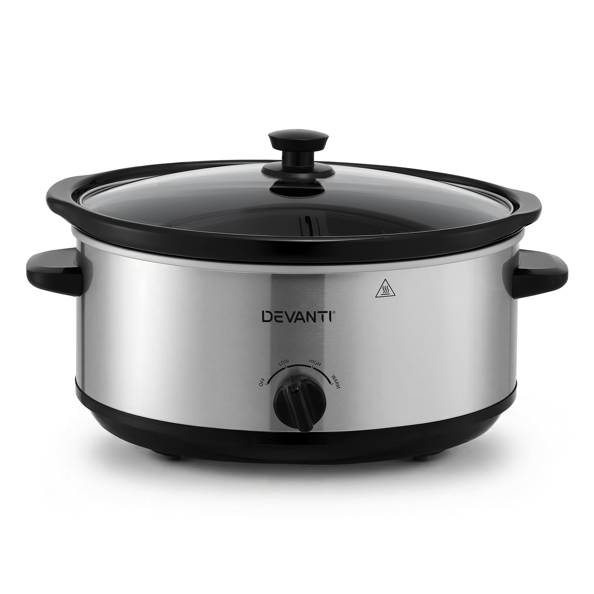 Devanti 6.5L Slow Cooker with Keep Warm Function view 3