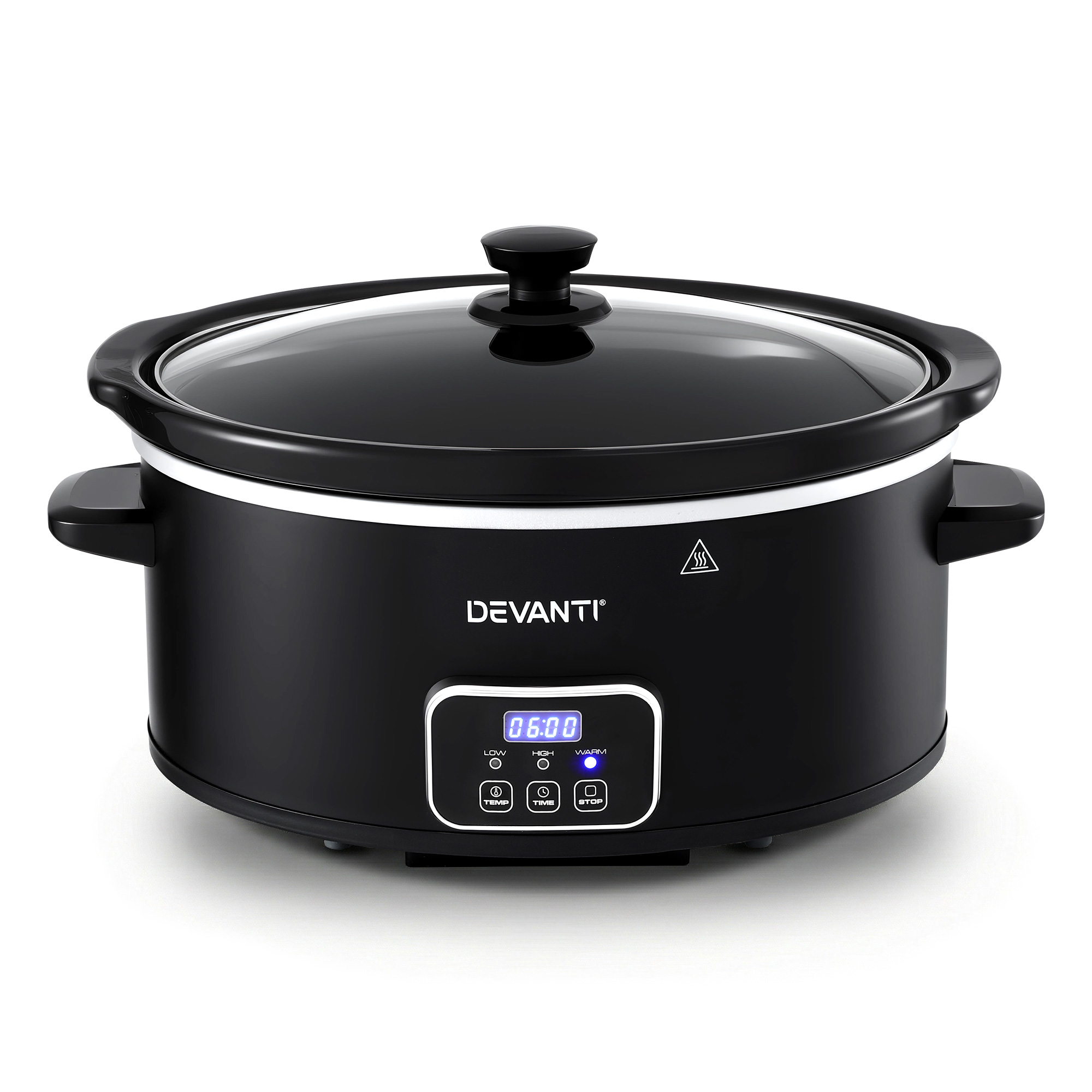 Devanti Electric Slow Cooker with Keep Warm Function view 3
