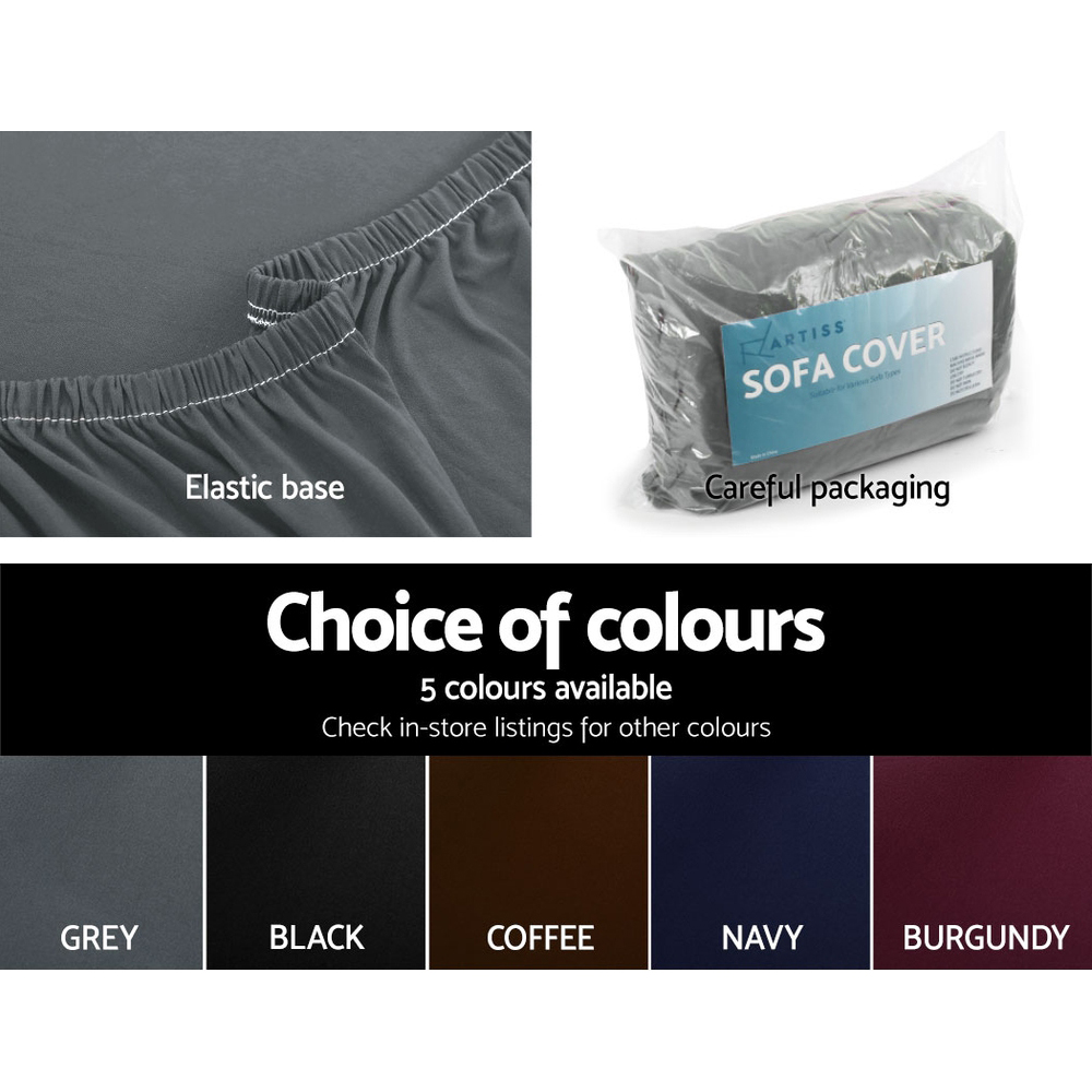 Artiss Stretch Sofa Cover in Multiple Sizes & Colours view 5