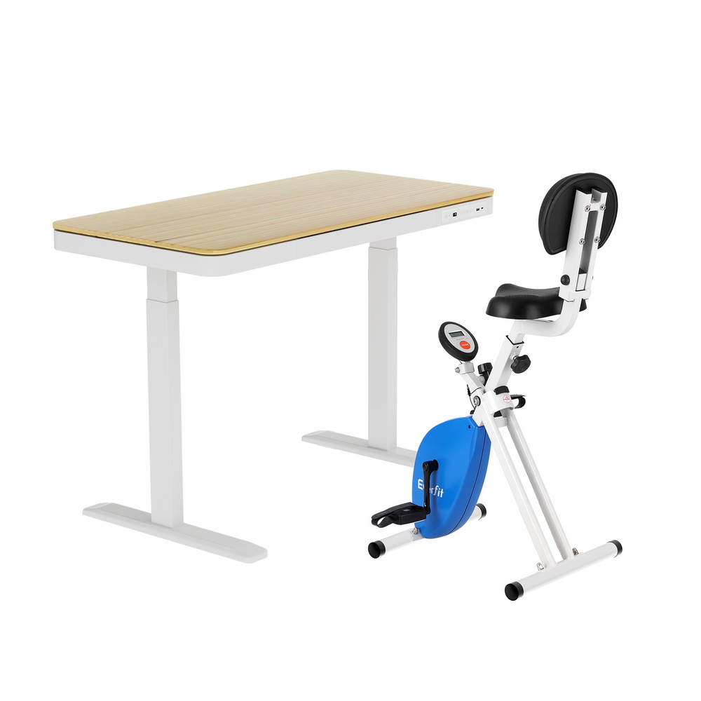 Artiss Standing Desk with Under Desk Bike 120cm in 2 Colours