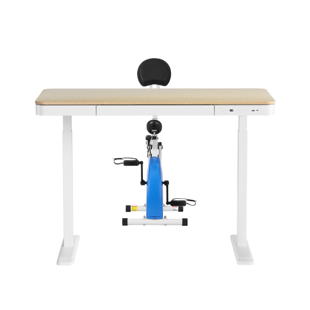 Artiss Standing Desk with Under Desk Bike 120cm in 2 Colours view 3
