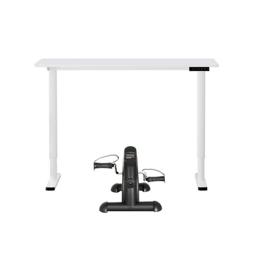 Artiss 120cm Electric Standing Desk with Exercise Bike view 3