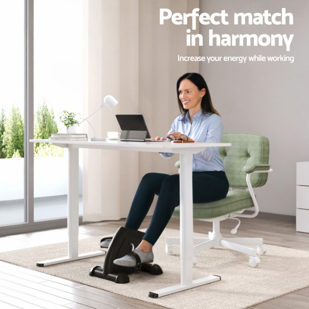Artiss 120cm Electric Standing Desk with Exercise Bike view 4