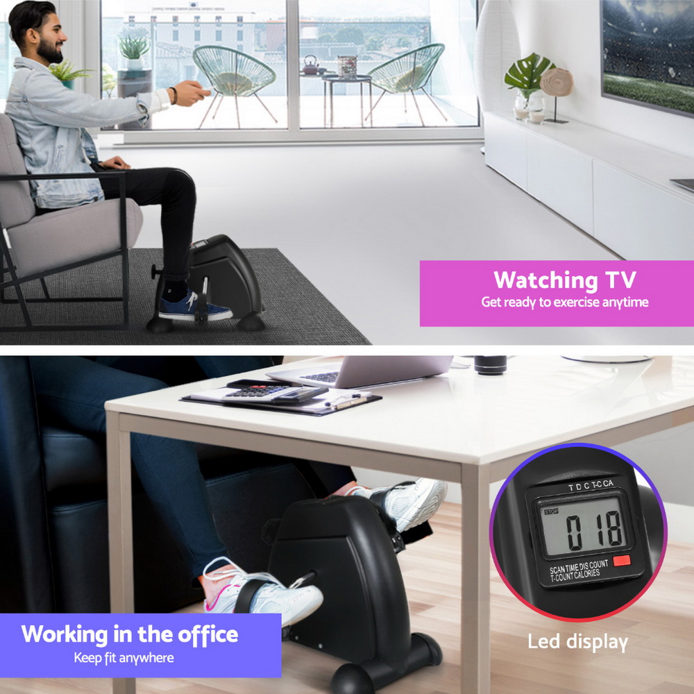 Artiss 120cm Electric Standing Desk with Exercise Bike view 5