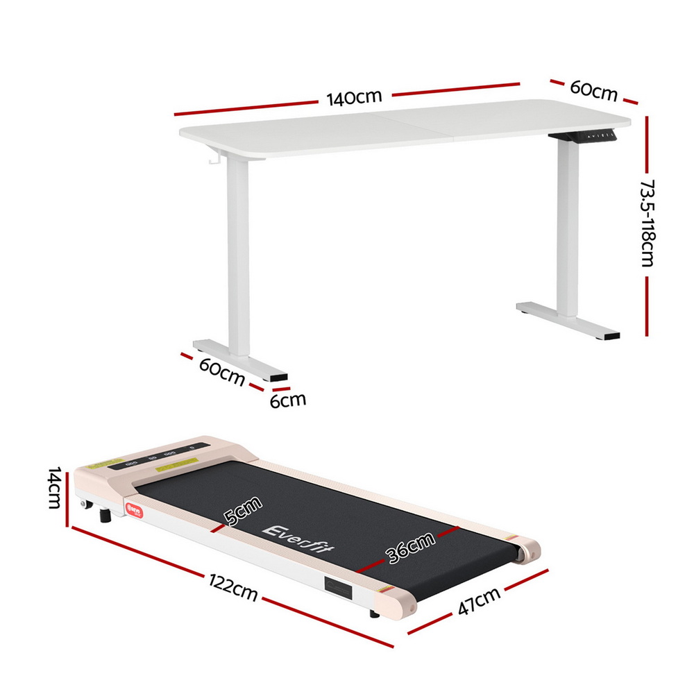 Artiss Standing Desk Walking Pad Treadmill 140cm Automatic view 2