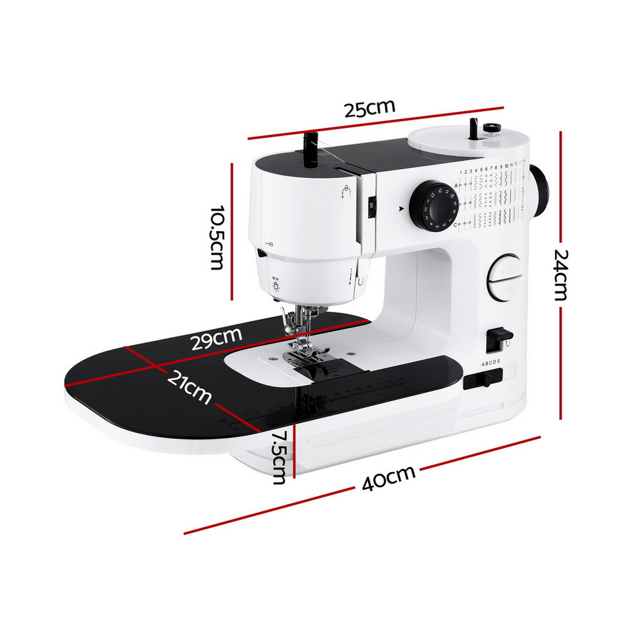 Devanti Portable Mini Sewing Machine 39 Stitches view 2