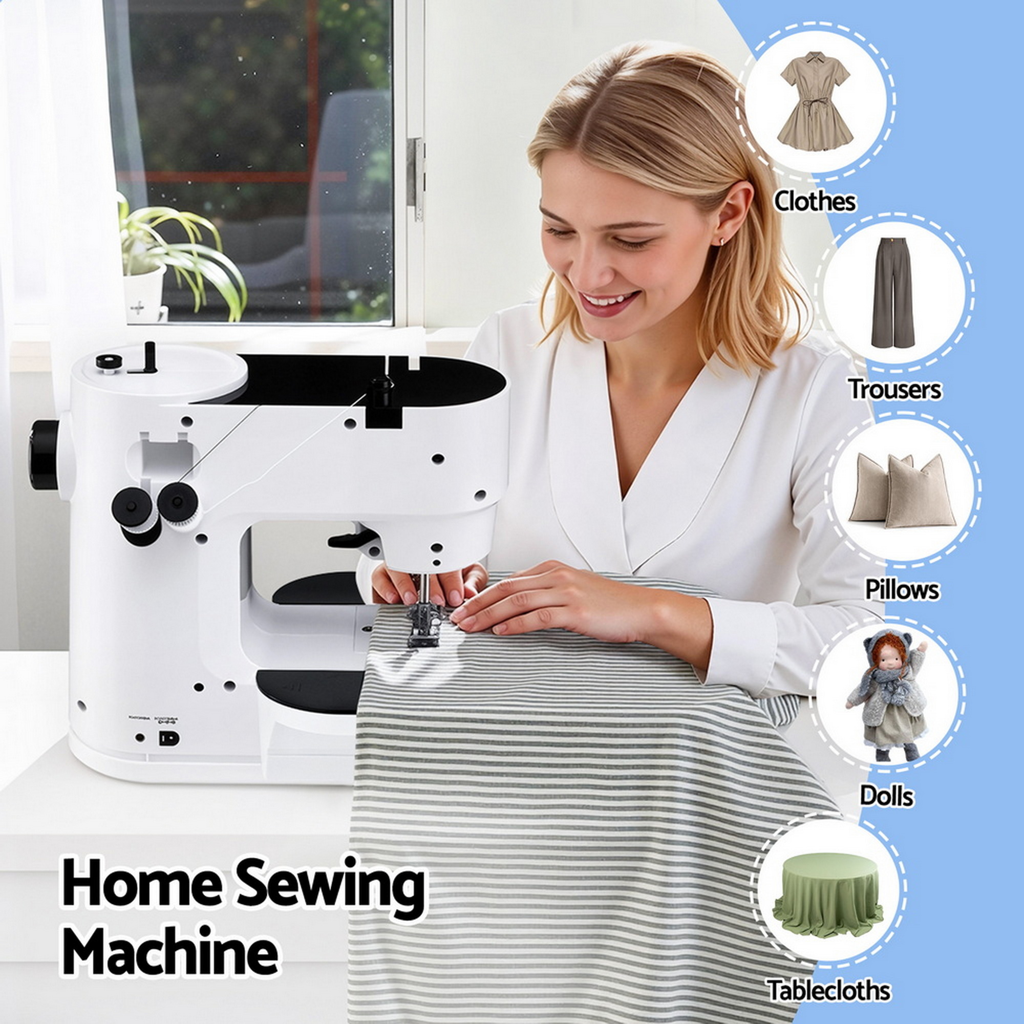 Devanti Portable Mini Sewing Machine 39 Stitches view 5