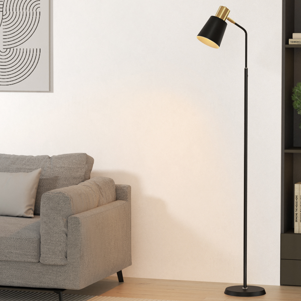 Artiss Modern Floor Lamp LED Light Stand Black