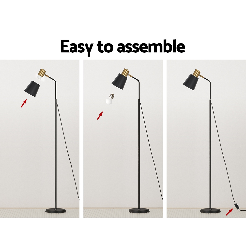 Artiss Modern Floor Lamp LED Light Stand Black view 5