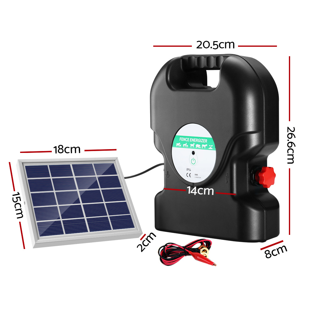 Giantz Solar Fence Energiser 20km 1.2J view 2