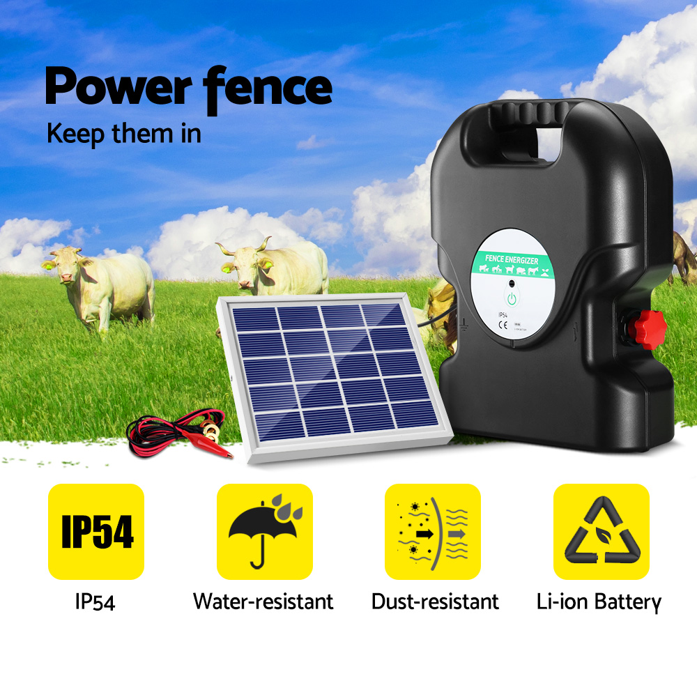 Giantz Solar Fence Energiser 20km 1.2J view 4