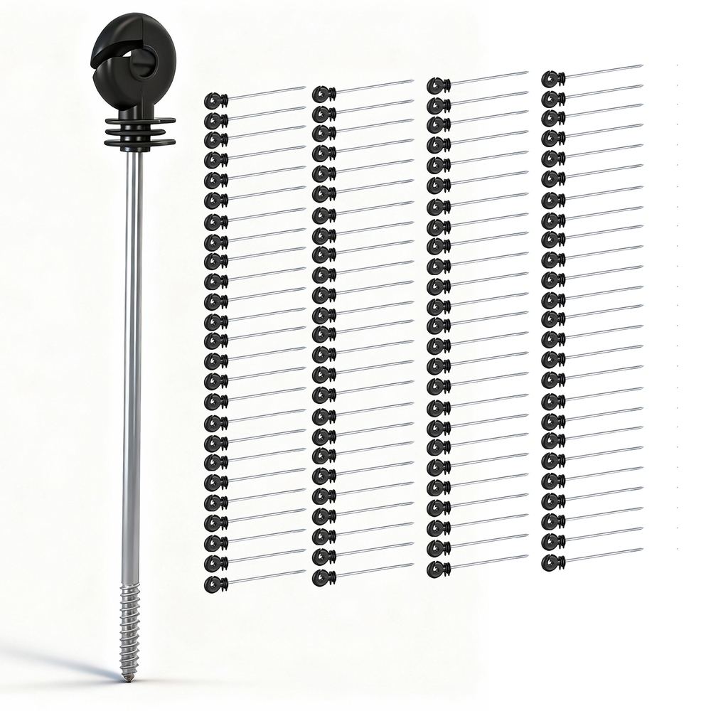 Giantz Electric Fence Ring Insulators 100 Pack