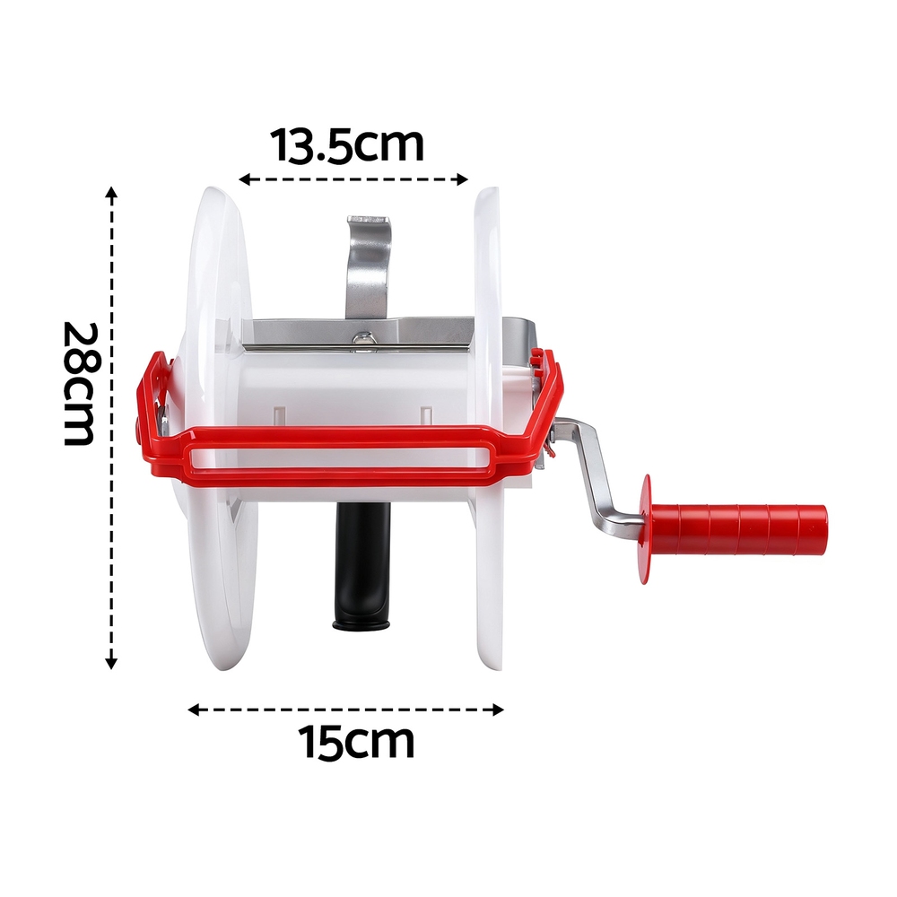 Giantz Geared Electric Fence Reel Portable, White view 2