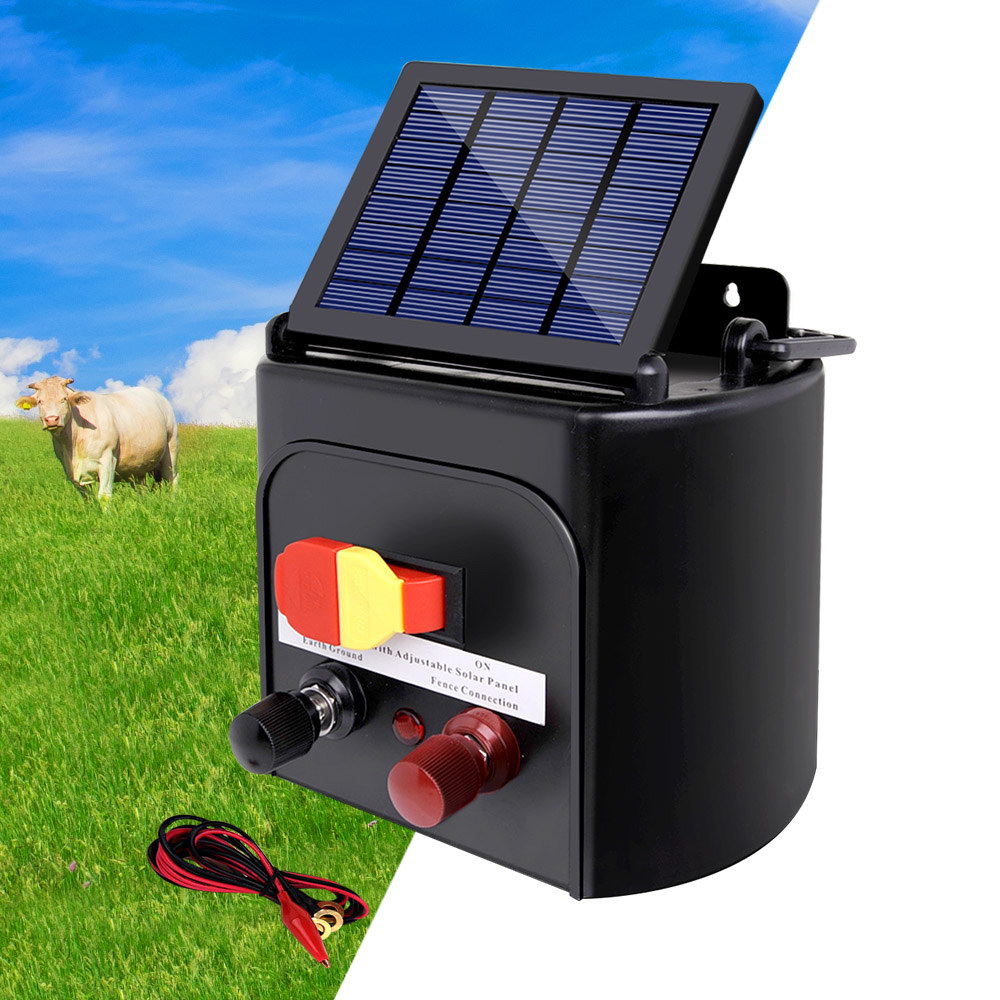 Giantz Solar Fence Energiser Charger, 3km to 8km