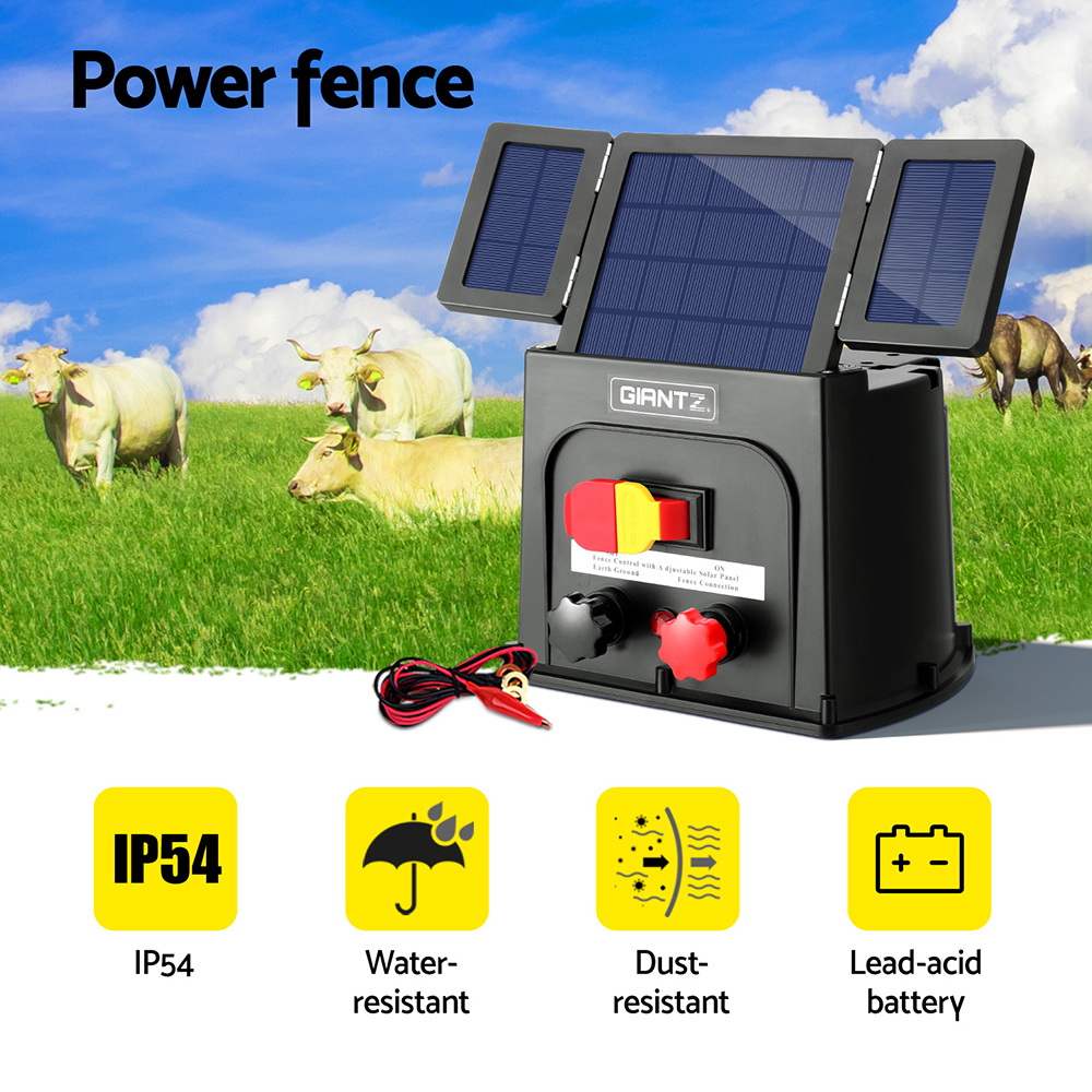 Giantz PET Solar Fence Energiser, 3km to 8km view 4