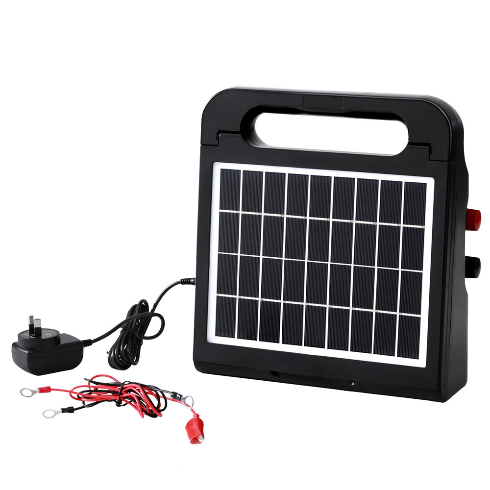 Giantz Solar Electric Fence Energiser, 5km or 10km