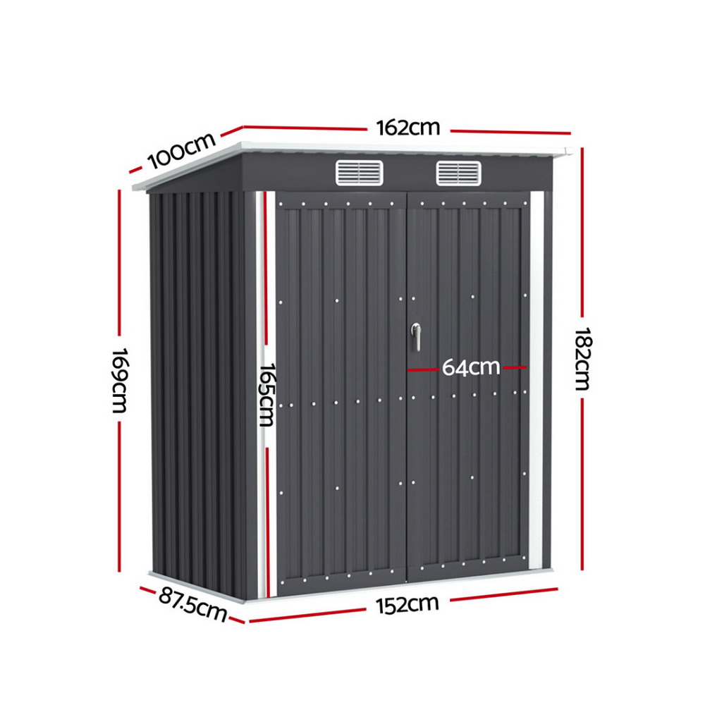 Giantz Garden Shed 1.62x1m Outdoor Tool Storage view 2