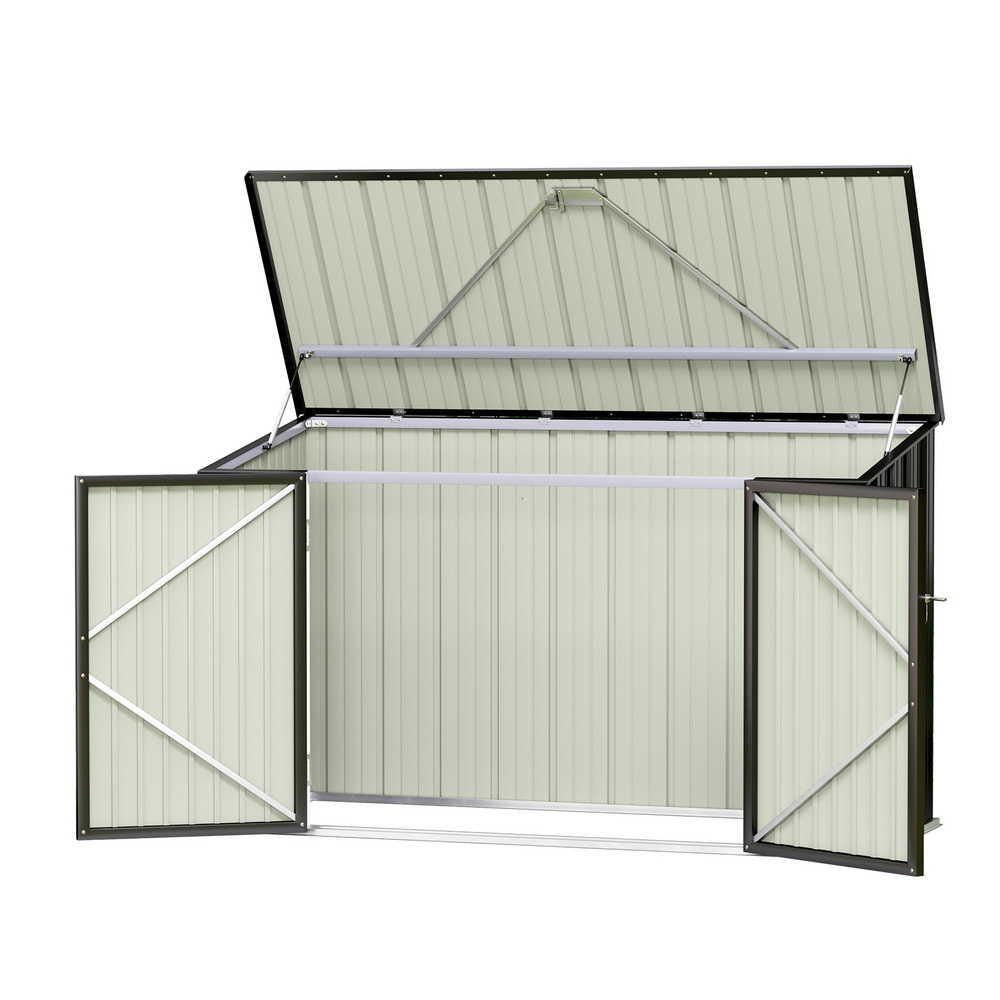 Giantz Bike Shed 2.22x0.91m Galvanised Outdoor Storage