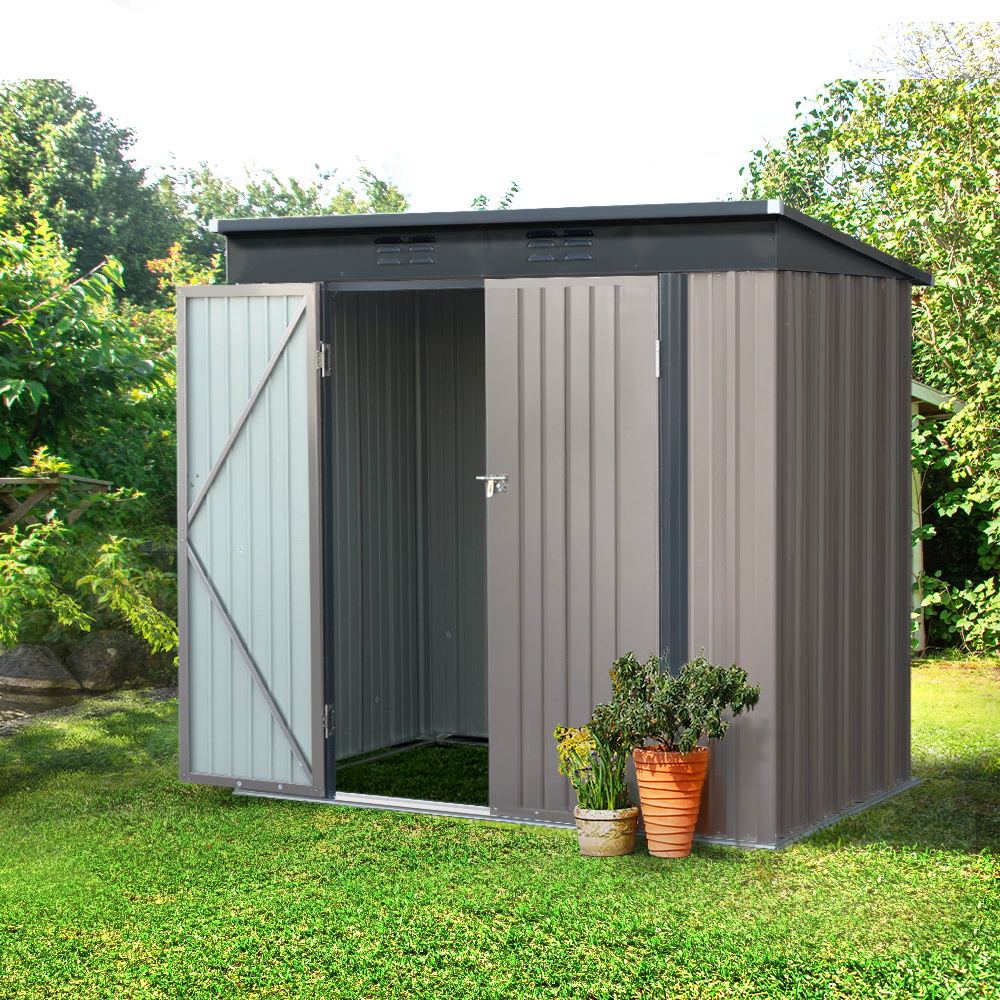 Giantz Garden Shed 1.95x1.31m Steel with Double Doors
