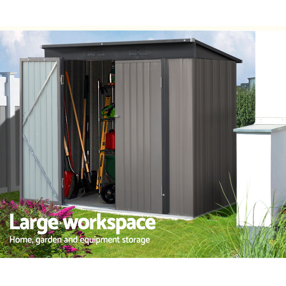 Giantz Garden Shed 1.95x1.31m Steel with Double Doors view 4