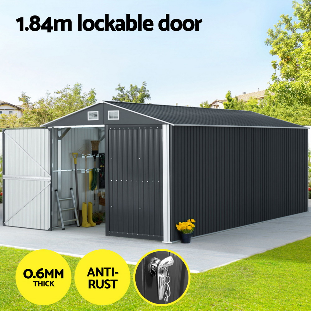 Giantz Garden Shed 5.38x3m Large Outdoor Workshop view 4