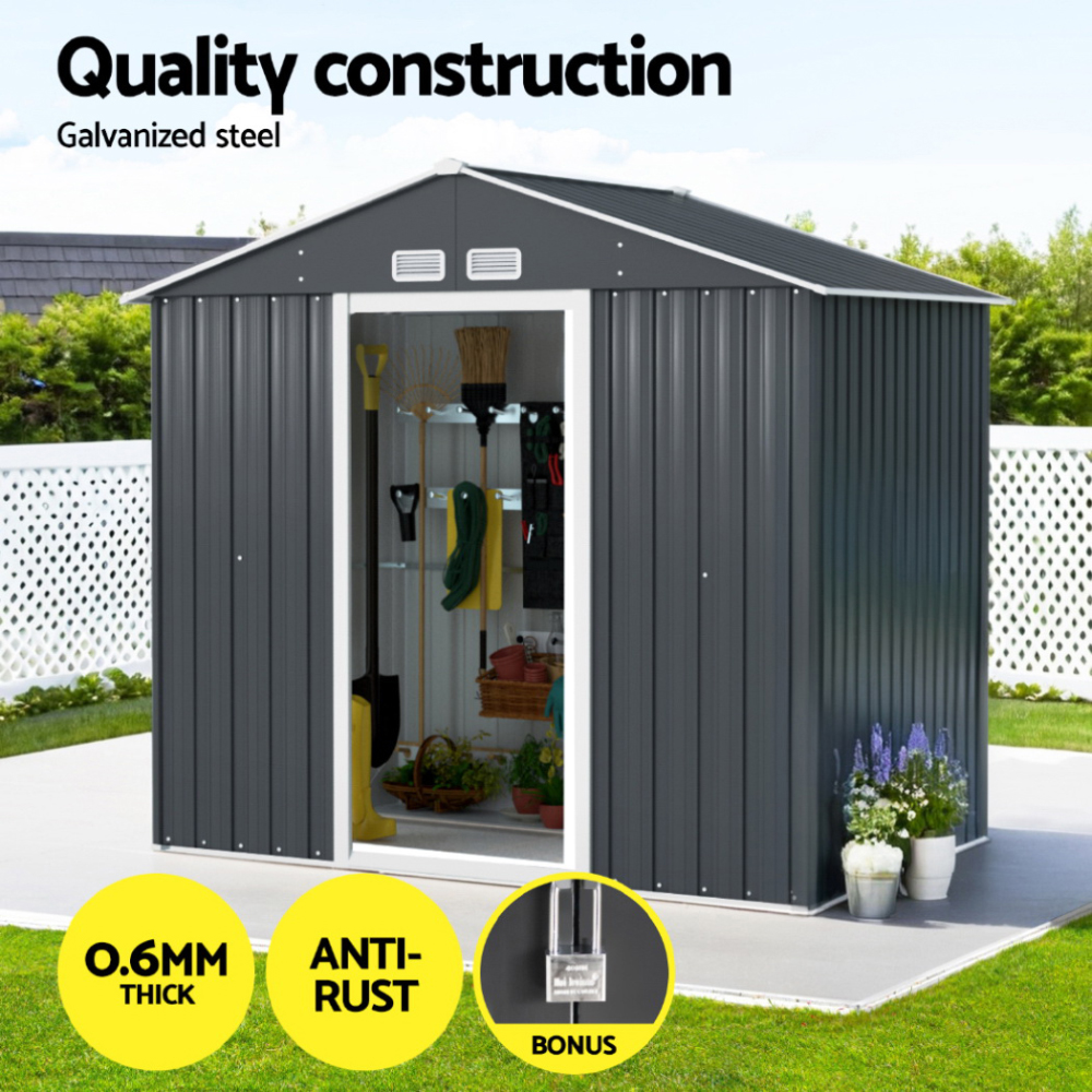 Giantz Garden Shed 2.15x1.3m with Sliding Door view 4