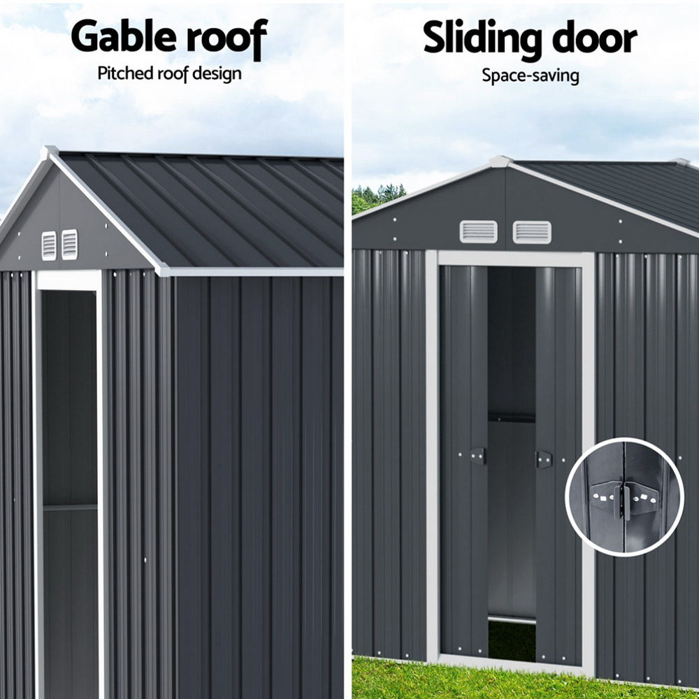 Giantz Garden Shed 2.15x1.3m with Sliding Door view 5