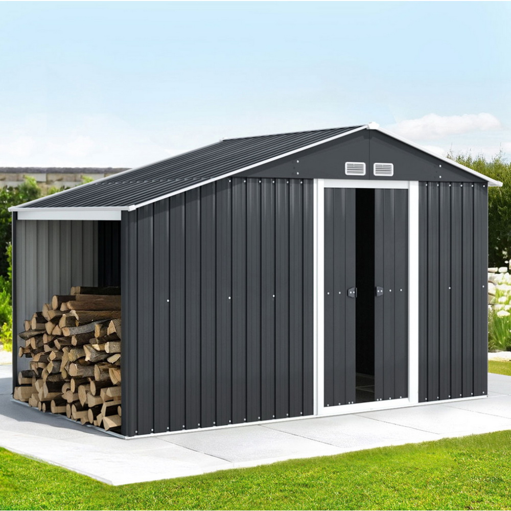Giantz Garden Shed 3.22x1.96m Galvanised Steel
