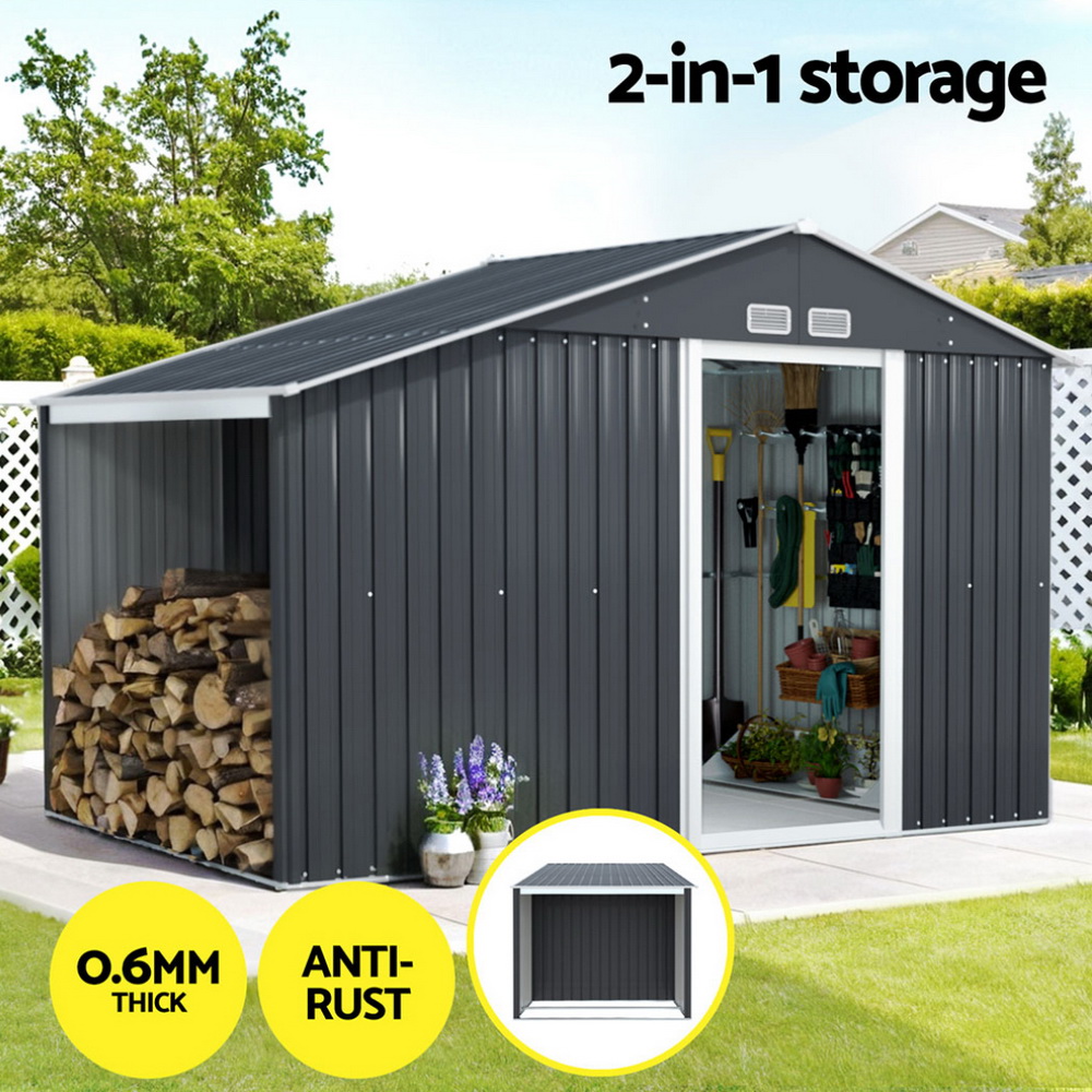 Giantz Garden Shed 3.22x1.96m Galvanised Steel view 4