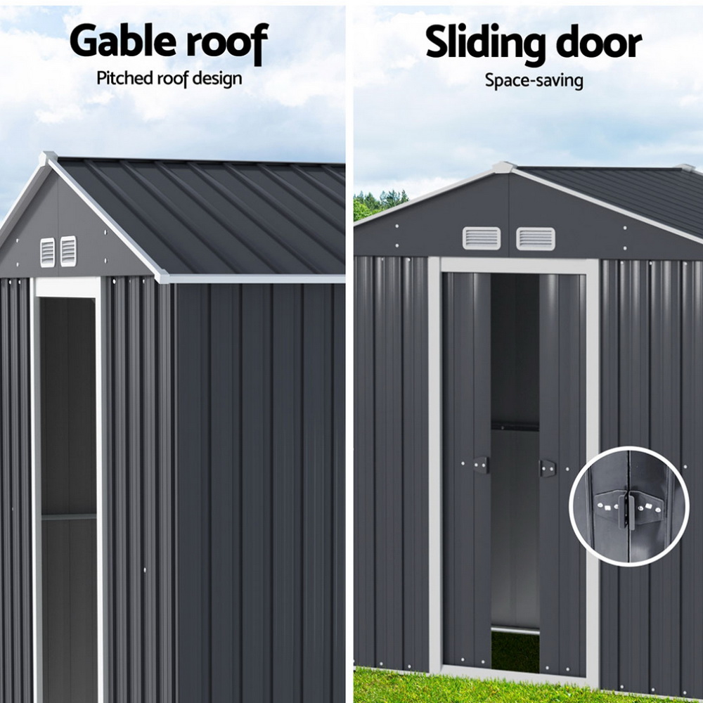 Giantz Garden Shed 3.22x1.96m Galvanised Steel view 5