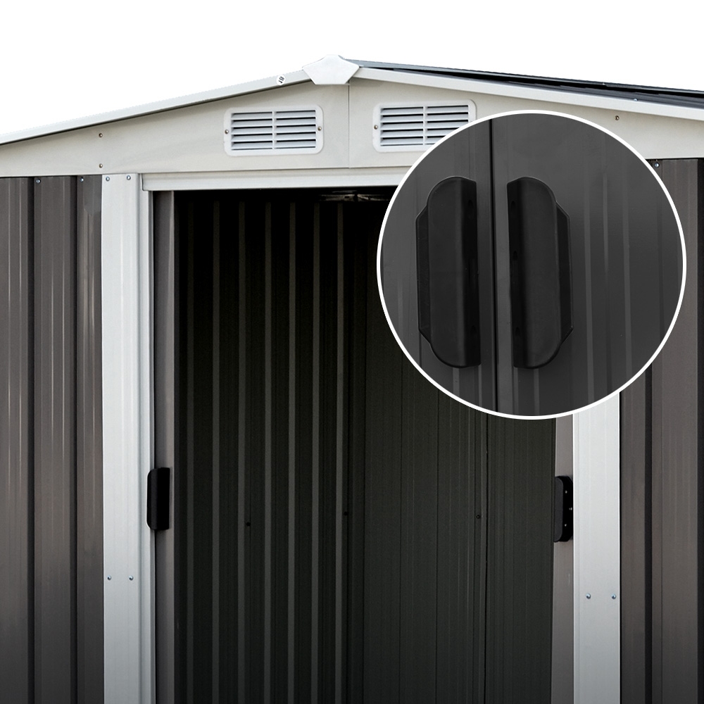 Giantz 2.58x2.07m Metal Garden Shed Outdoor Storage Workshop view 5