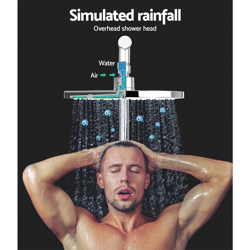 Cefito 9'' Rain Shower Head Set Handheld, Chrome or Black view 3