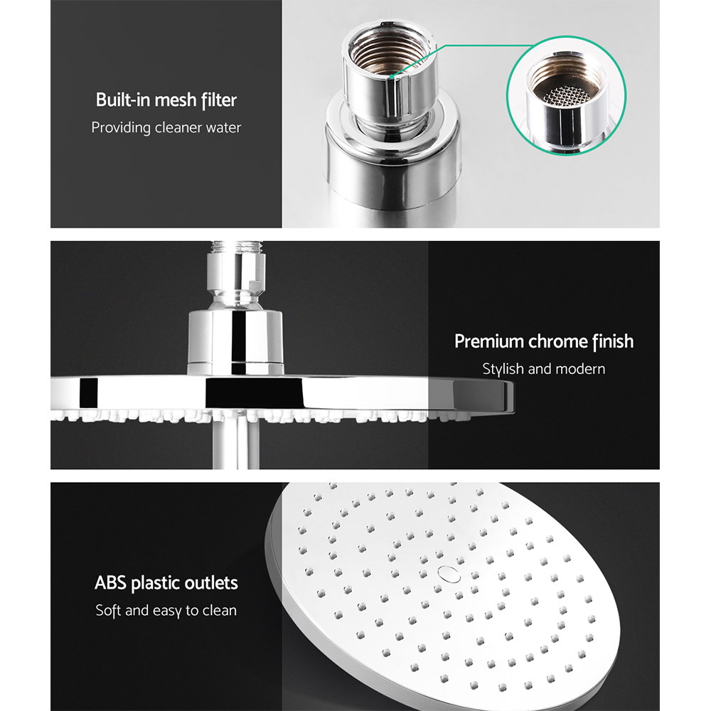 Cefito 9'' Rain Shower Head Set Handheld, Chrome or Black view 4