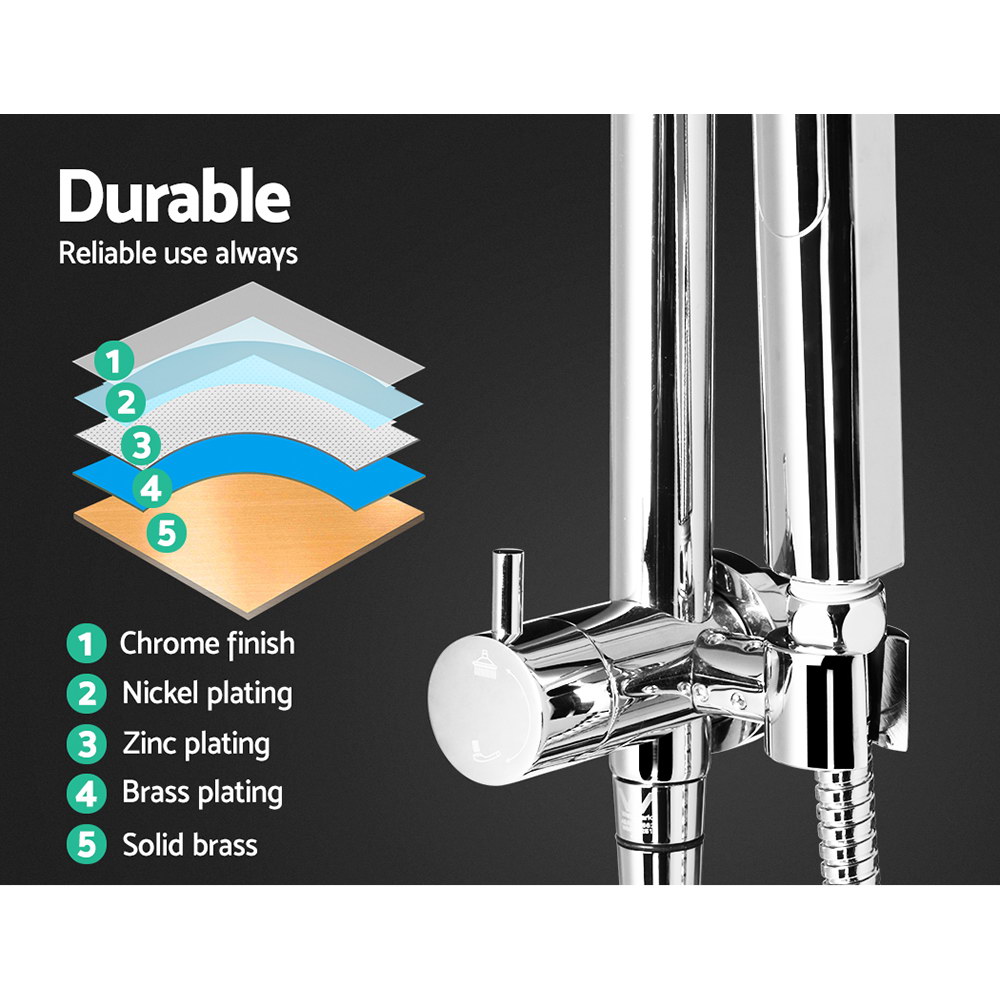 Cefito 9'' Rain Shower Head Set Handheld, Chrome or Black view 5
