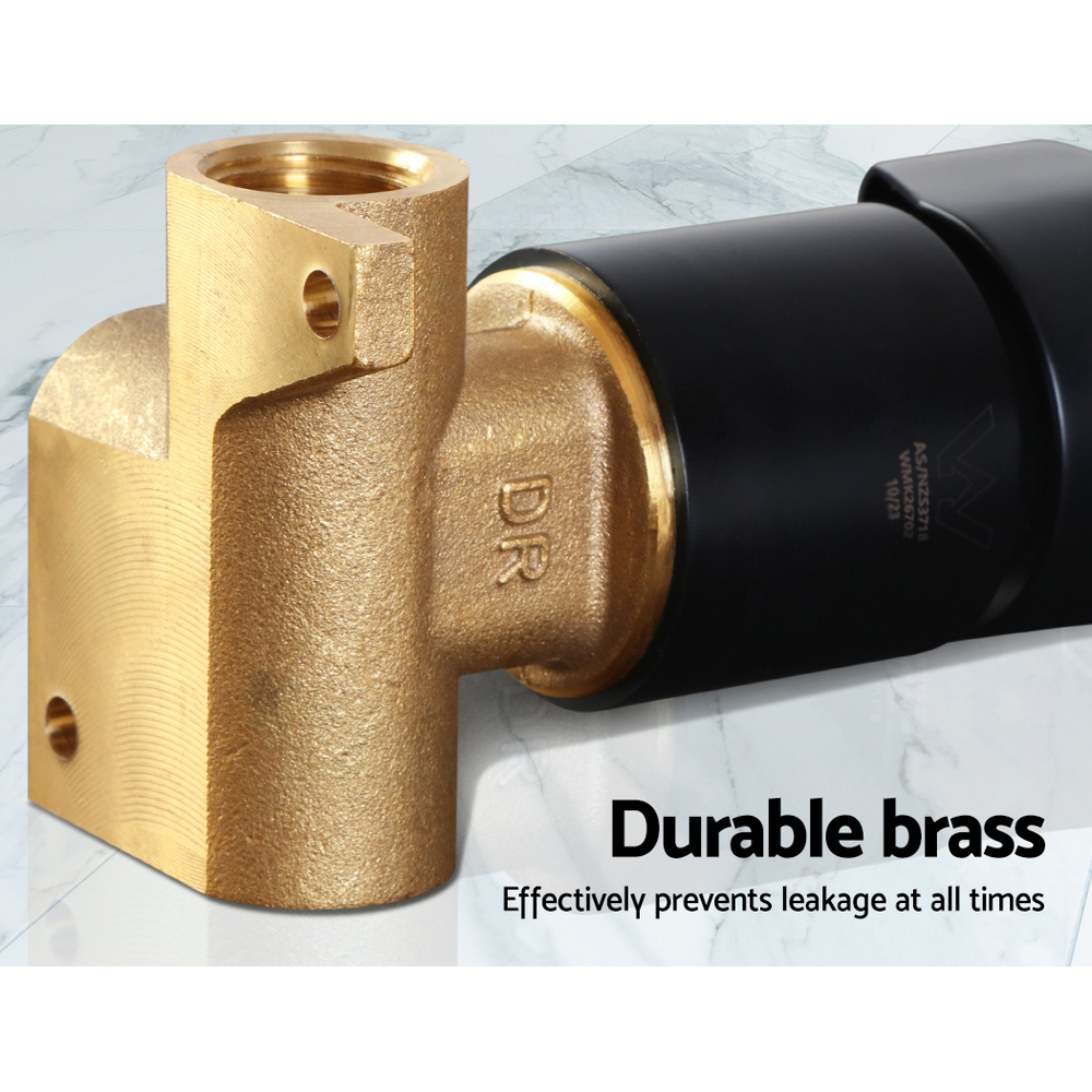 Cefito Brass Shower Mixer Tap, Chrome or Black view 5