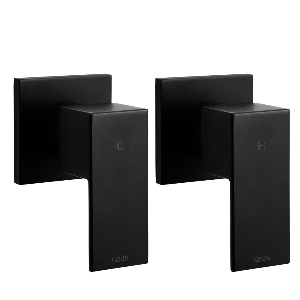 Cefito Brass Hot Cold Bath Taps, Chrome or Black