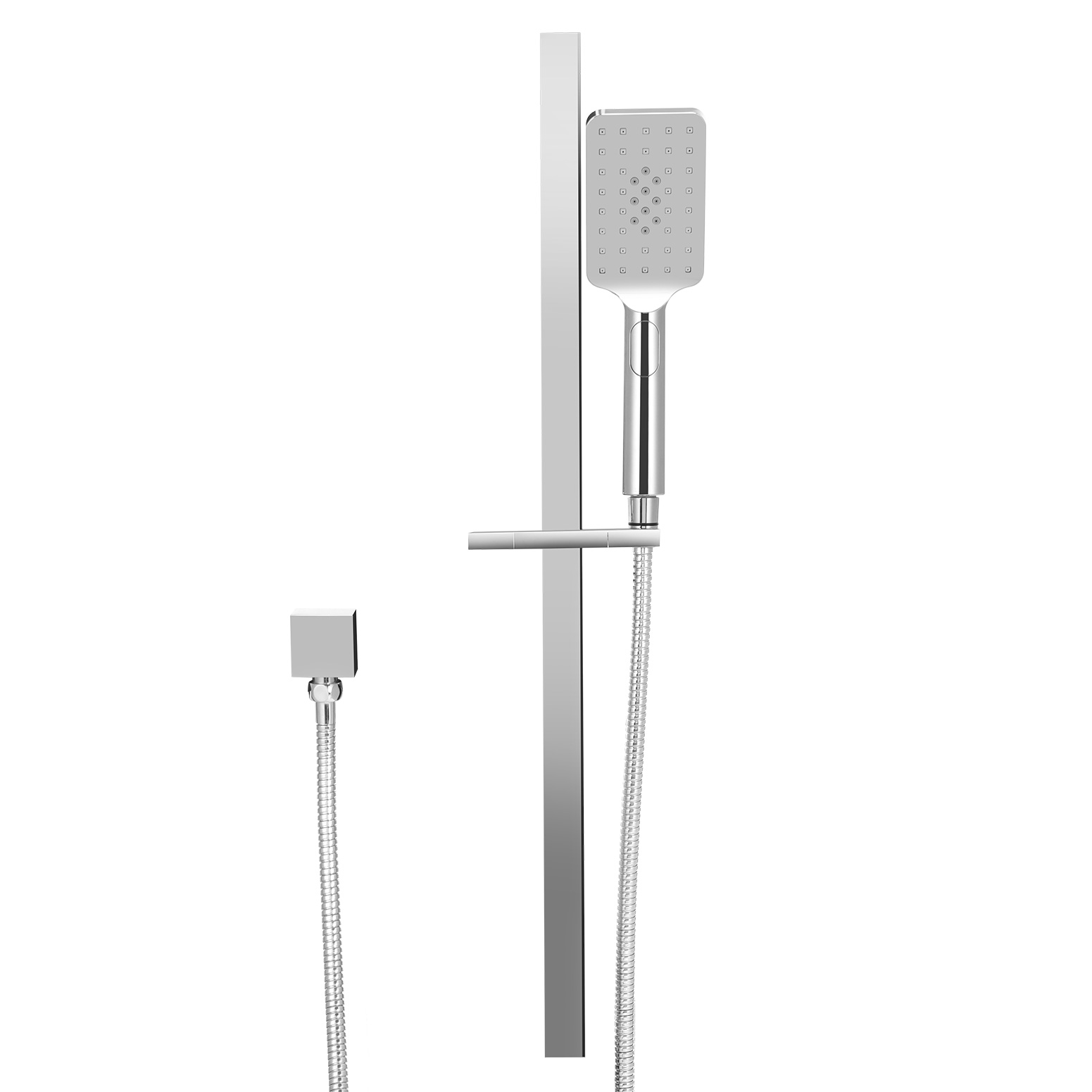 Cefito Handheld Shower Head Set, Silver, 3.1in view 3