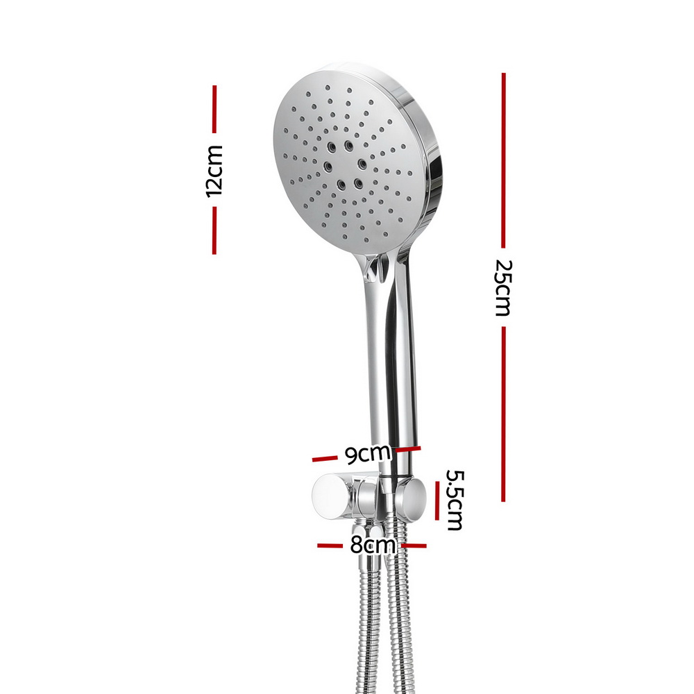 Cefito Handheld Shower Head Holder, Silver, 4.7in view 2