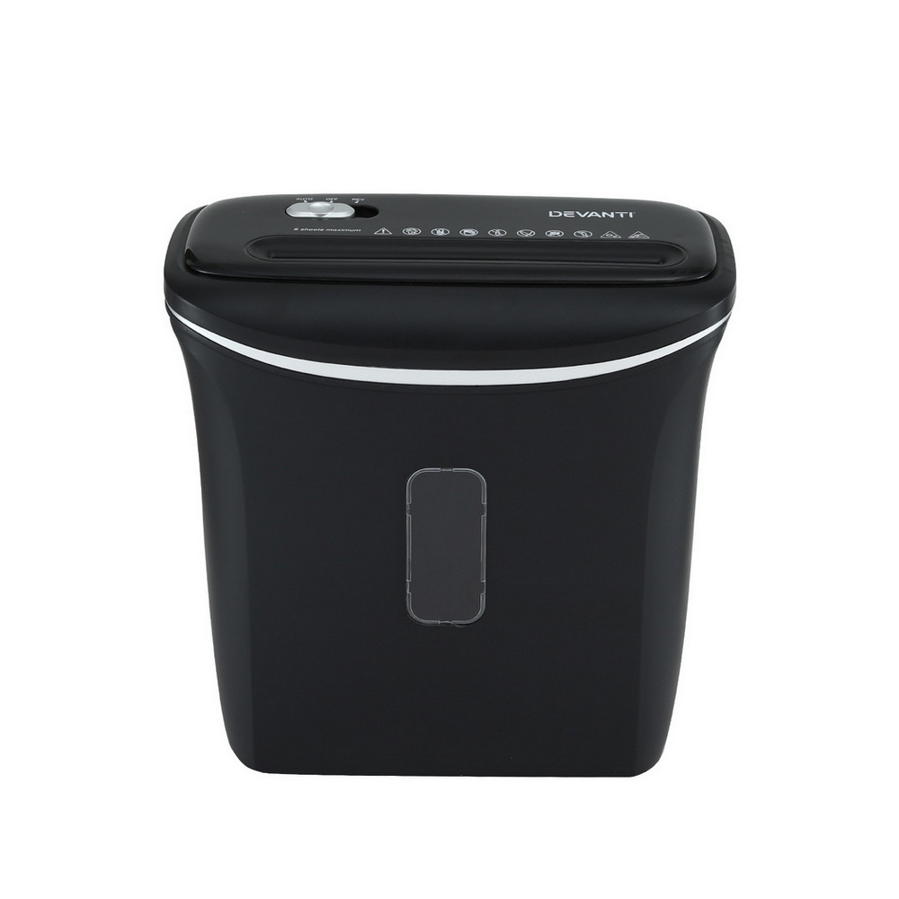 Devanti 12L Cross-Cut Shredder 8-Sheet Paper view 3