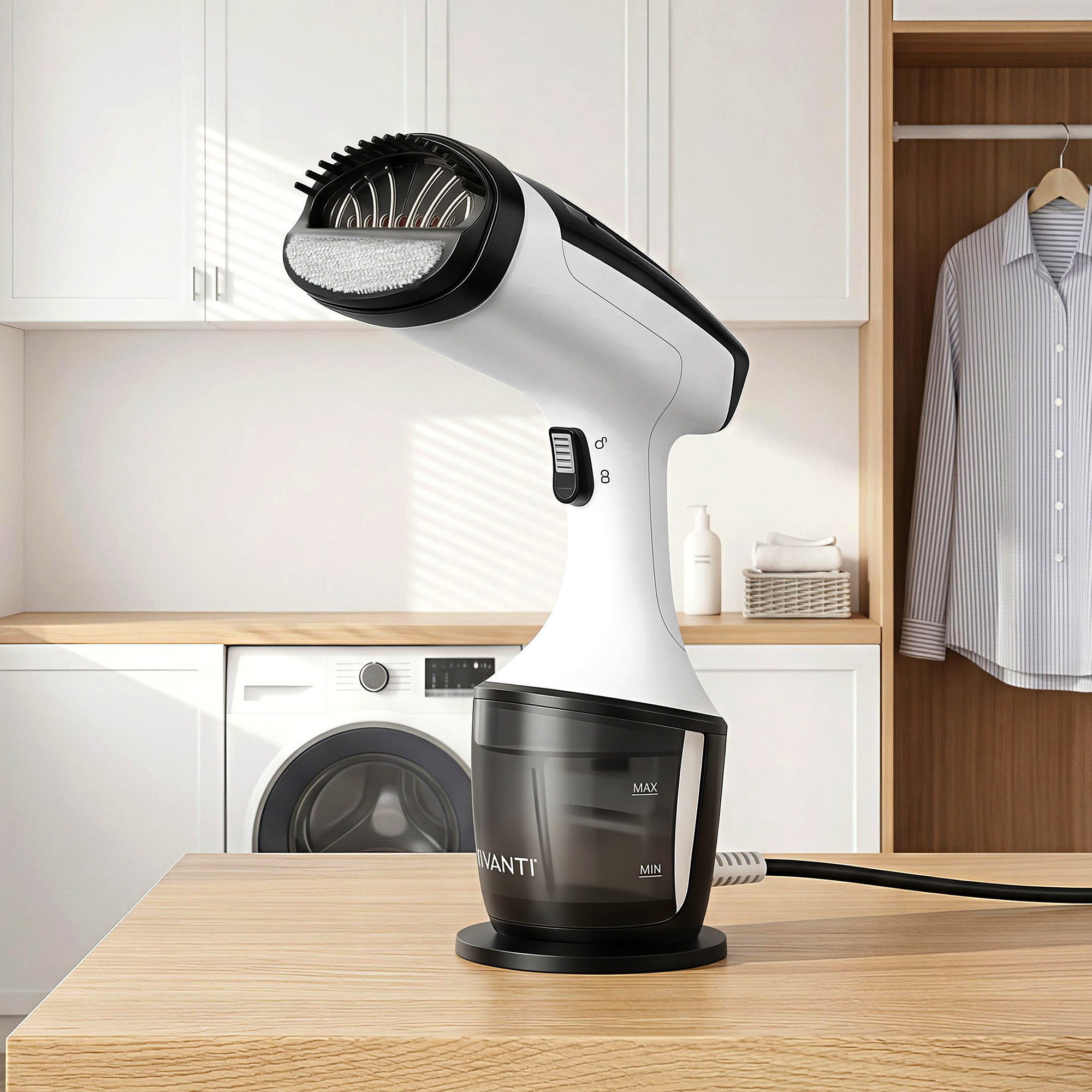 Devanti Portable Clothes Steamer 1500W 30s Heat-Up