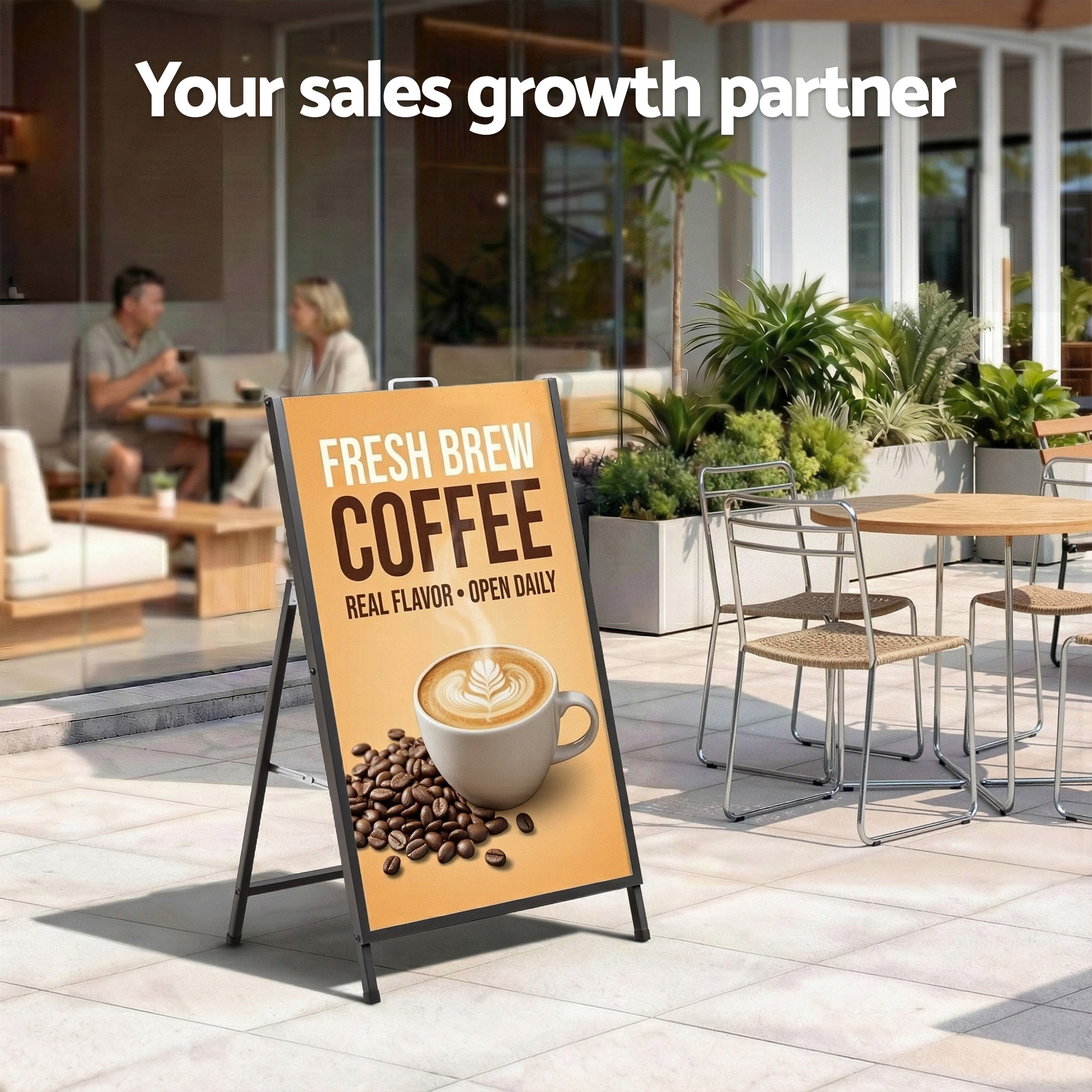 Artiss A1 Sign Stand Poster Display Board 60x90cm view 4