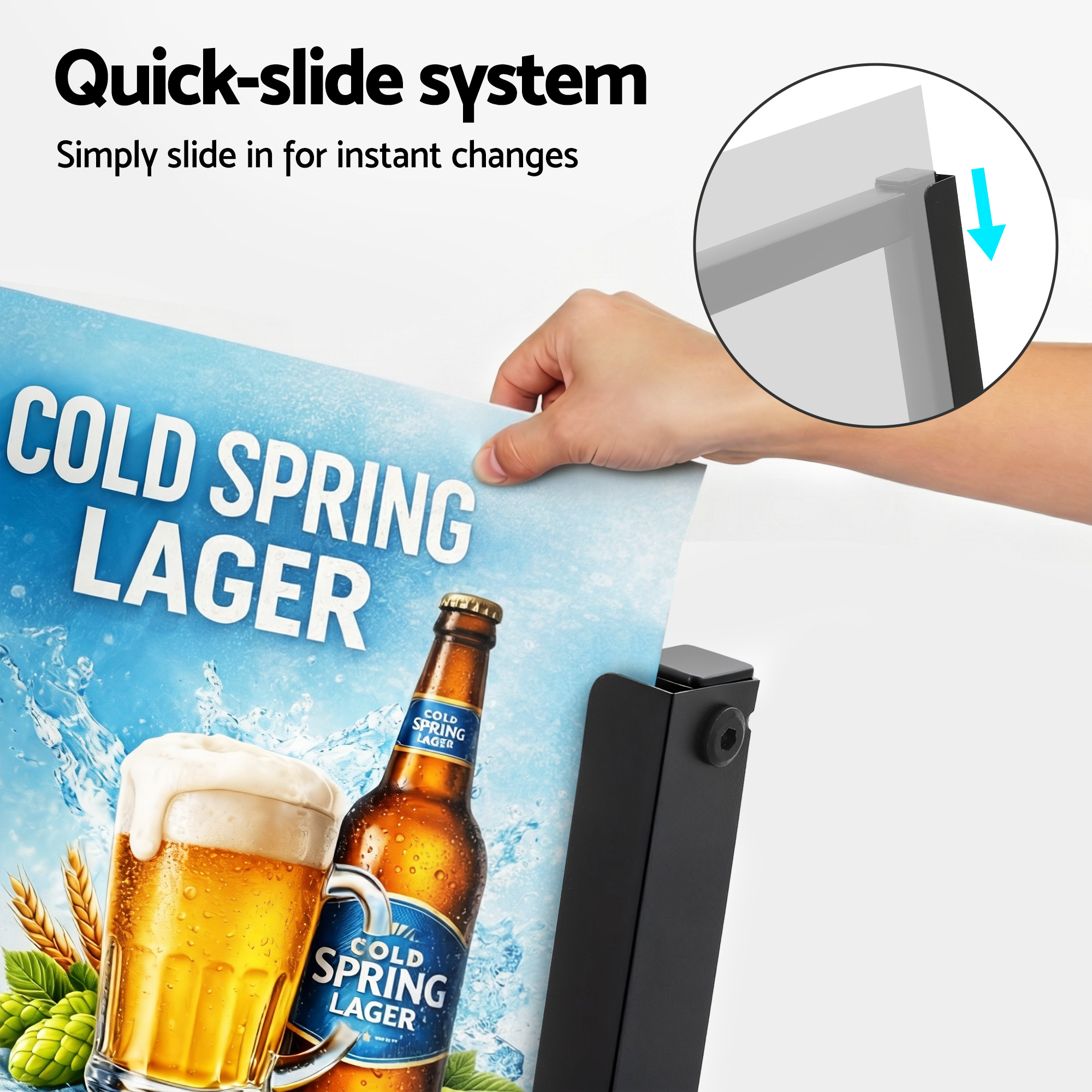 Artiss A1 Sign Stand Poster Display Board 60x90cm view 5