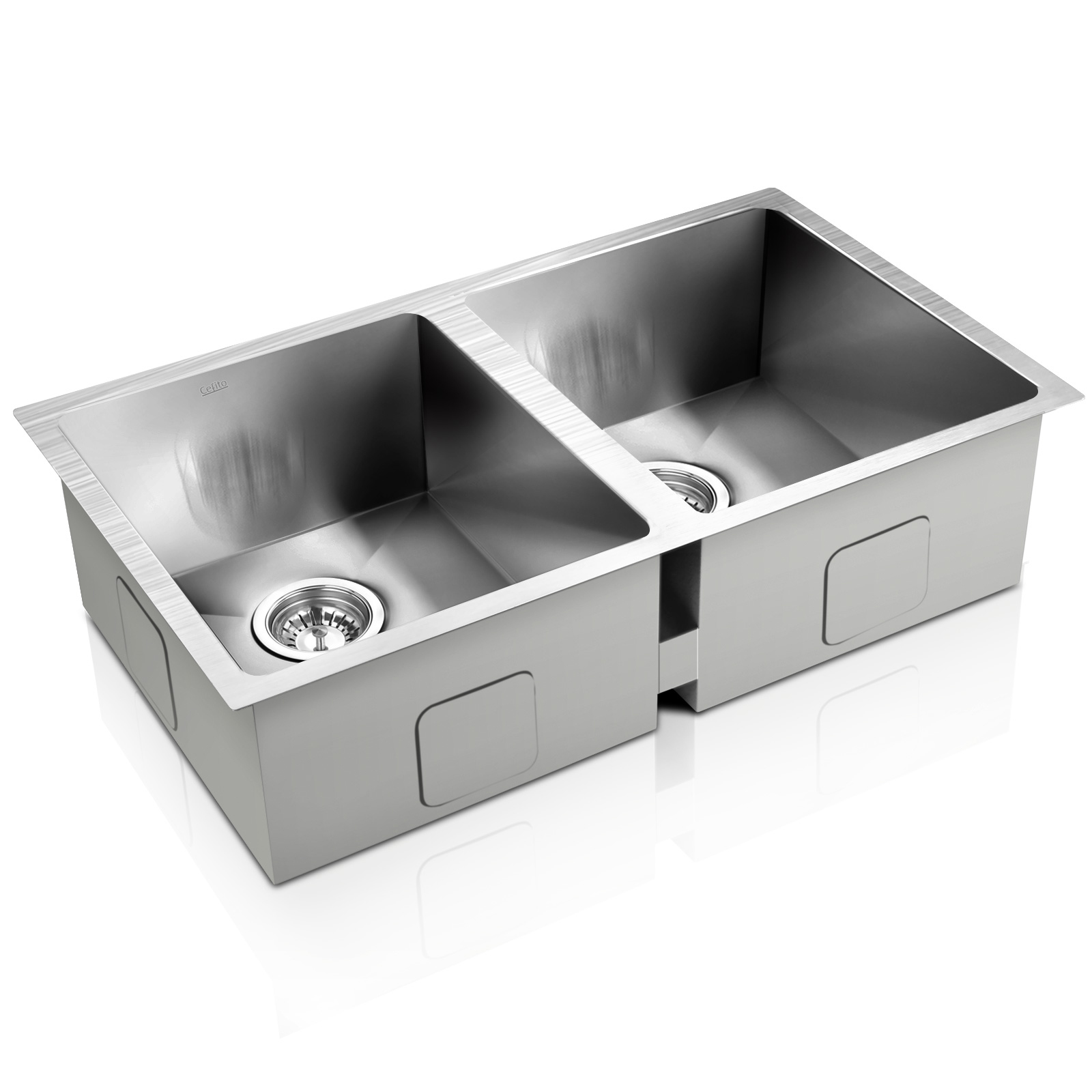 Cefito Handmade Stainless Steel Kitchen Sink, 45x30 to 111x45cm
