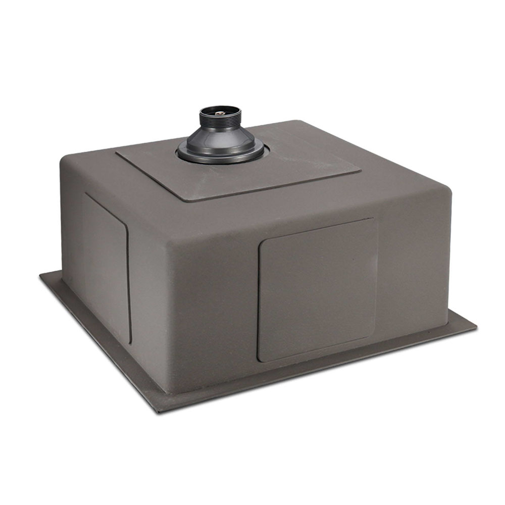 Cefito Stainless Steel Kitchen Sink, Single Bowl, 8 Sizes, Black view 4