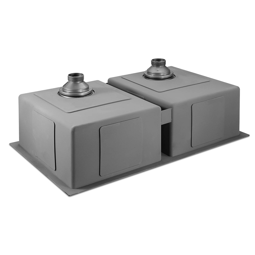 Cefito 77x45cm Stainless Steel Kitchen Sink, Double Bowl, Black view 4