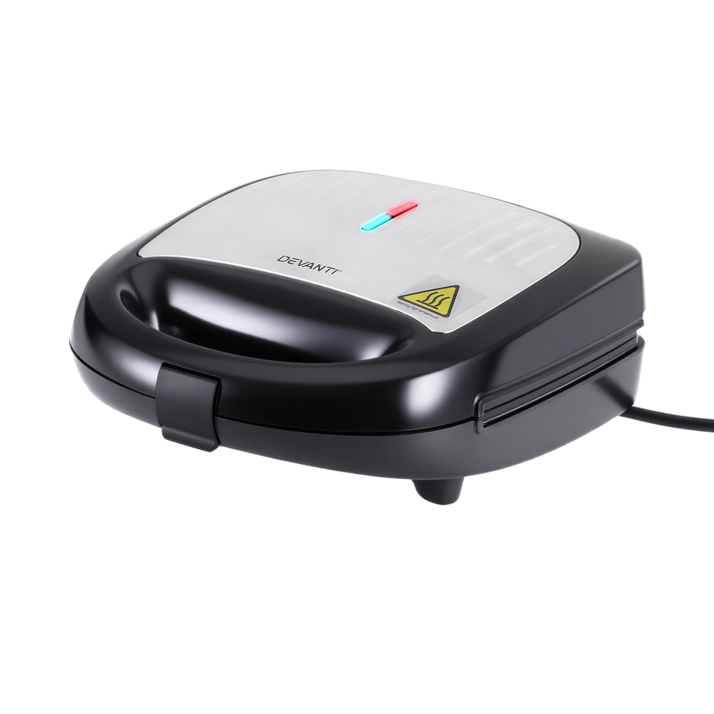 Devanti 3-in-1 Sandwich Press Waffle Maker Panini Grill 850W