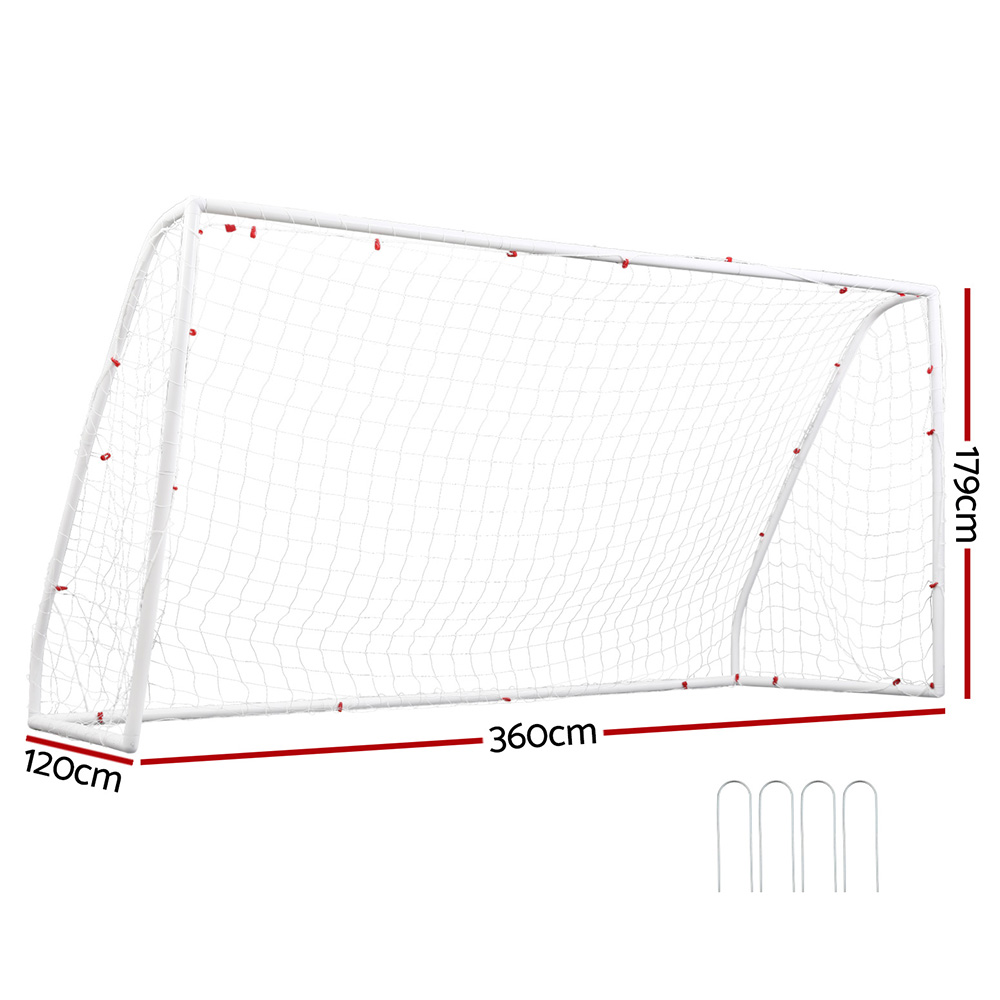 Everfit Football Goal Net UPVC Frame Weatherproof, 8-12FT view 2