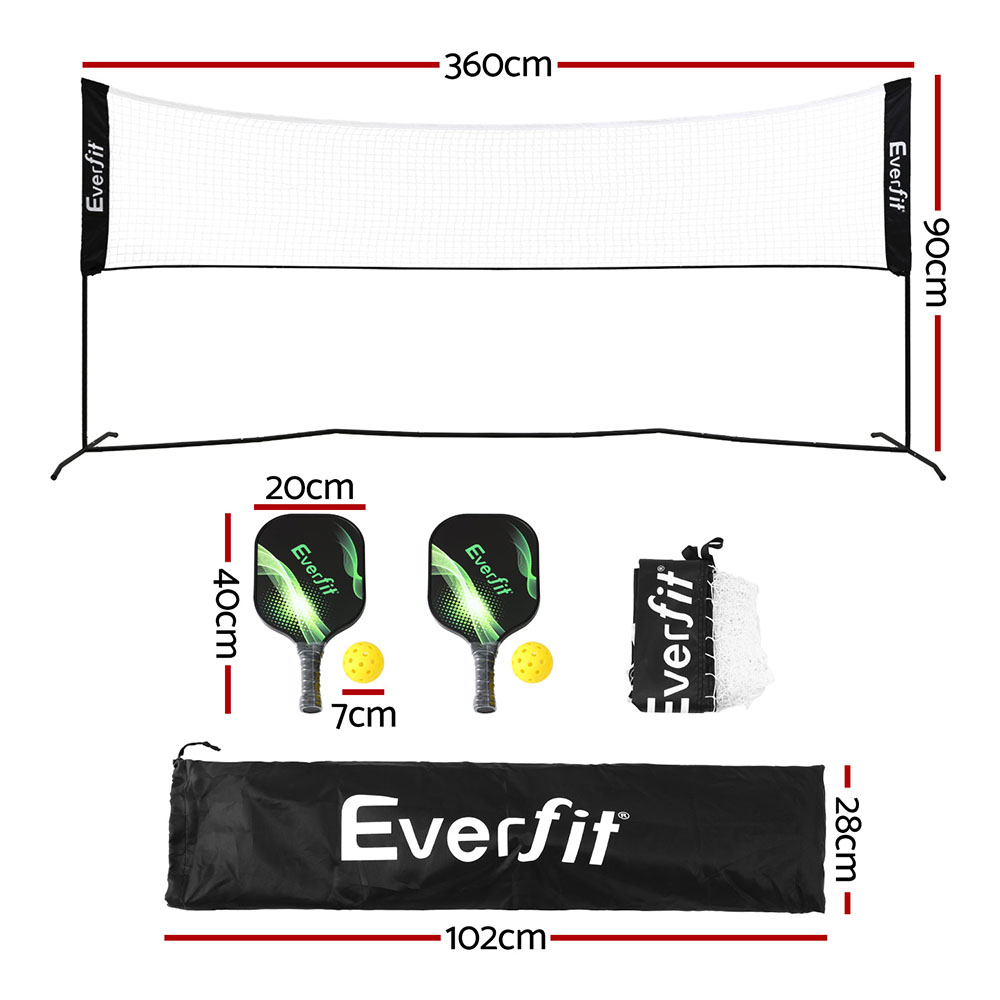 Everfit 3.6M Badminton Tennis Net Portable Kit view 2