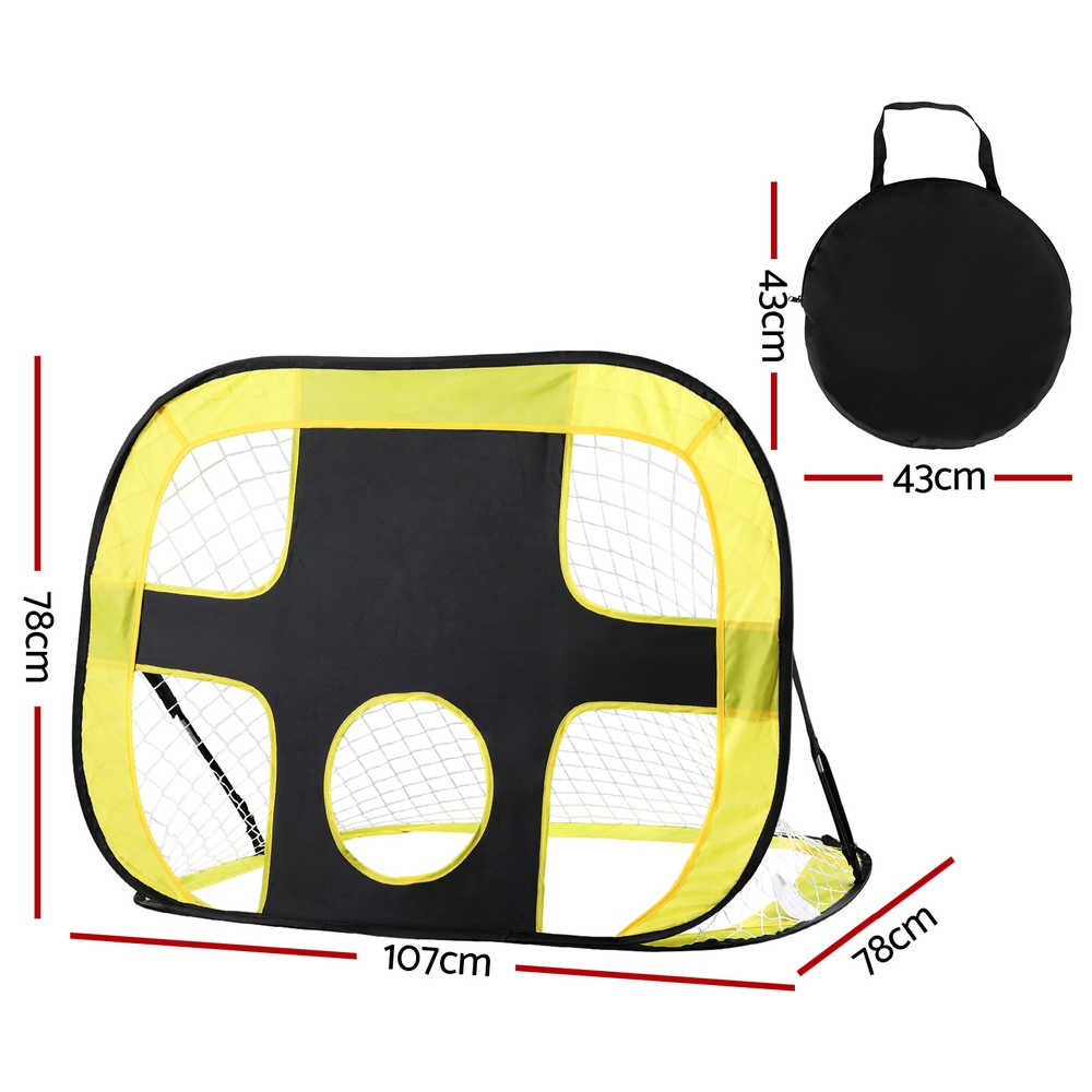 Everfit Portable Soccer Goal with Rebound Target Net view 2
