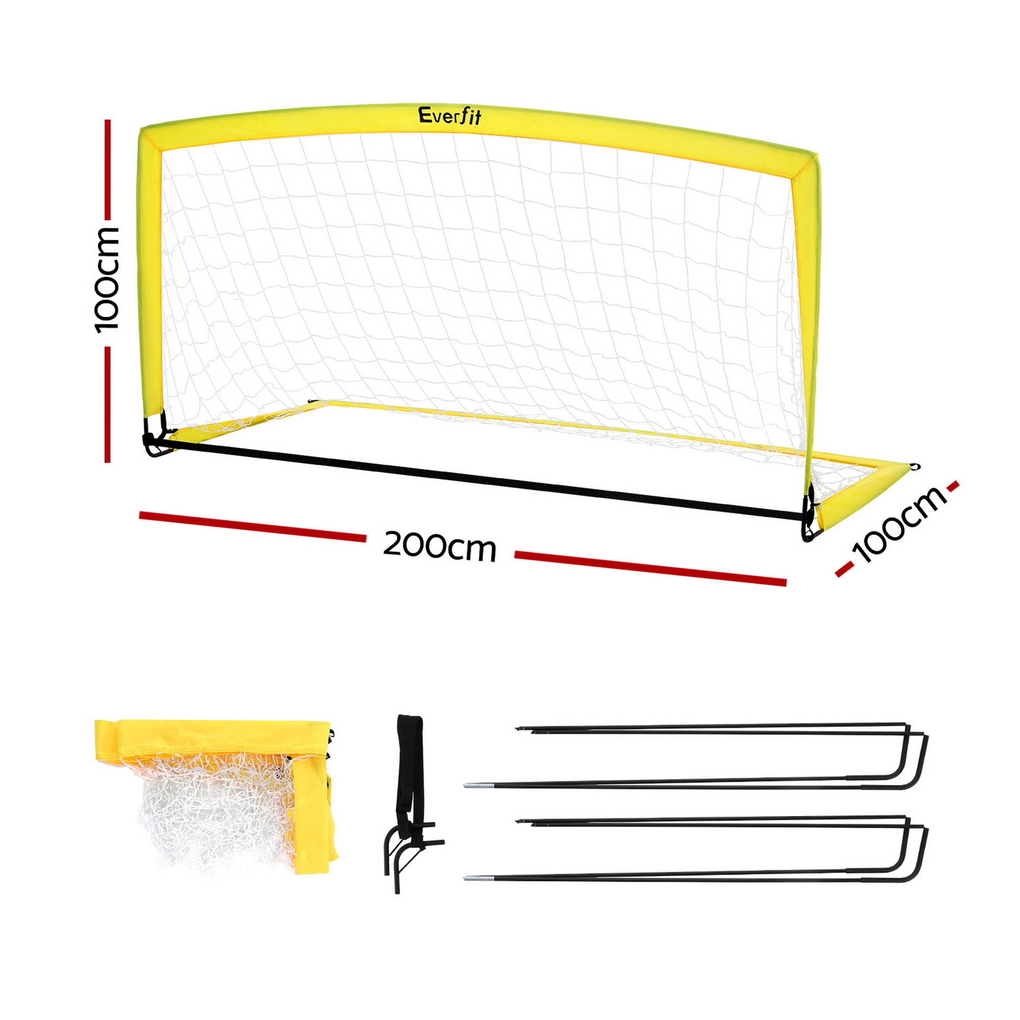 Everfit 2m Football Soccer Net Rebounder for Free Kicks view 2